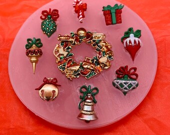 Molde de corona de Navidad