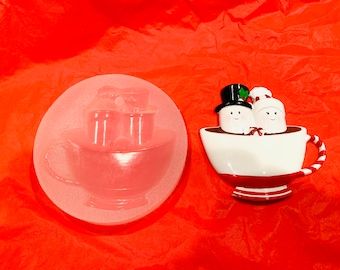 Weihnachten Heiße Schokolade Marshmallow Gießform