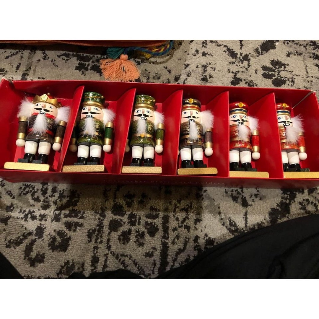 Vintage Pier 1 Nutcracker Place Card Holders 4.5 Inches Tall Etsy
