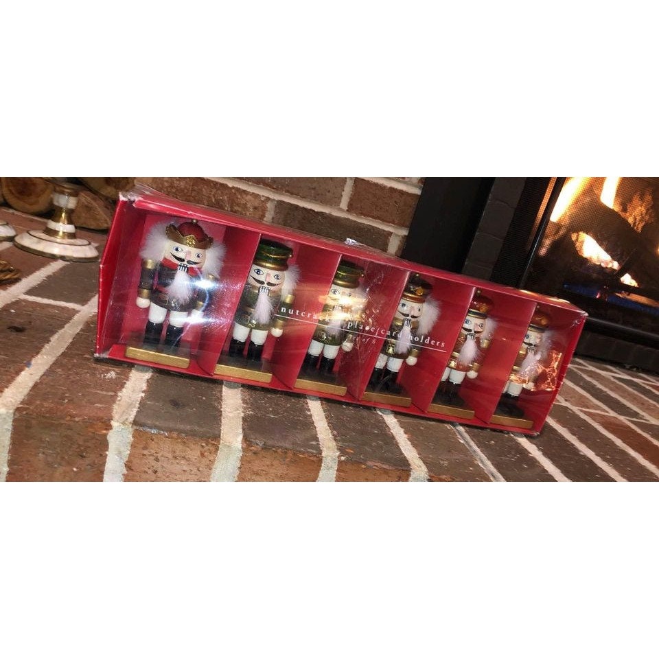 Vintage Pier 1 Nutcracker Place Card Holders 4.5 Inches Tall Etsy