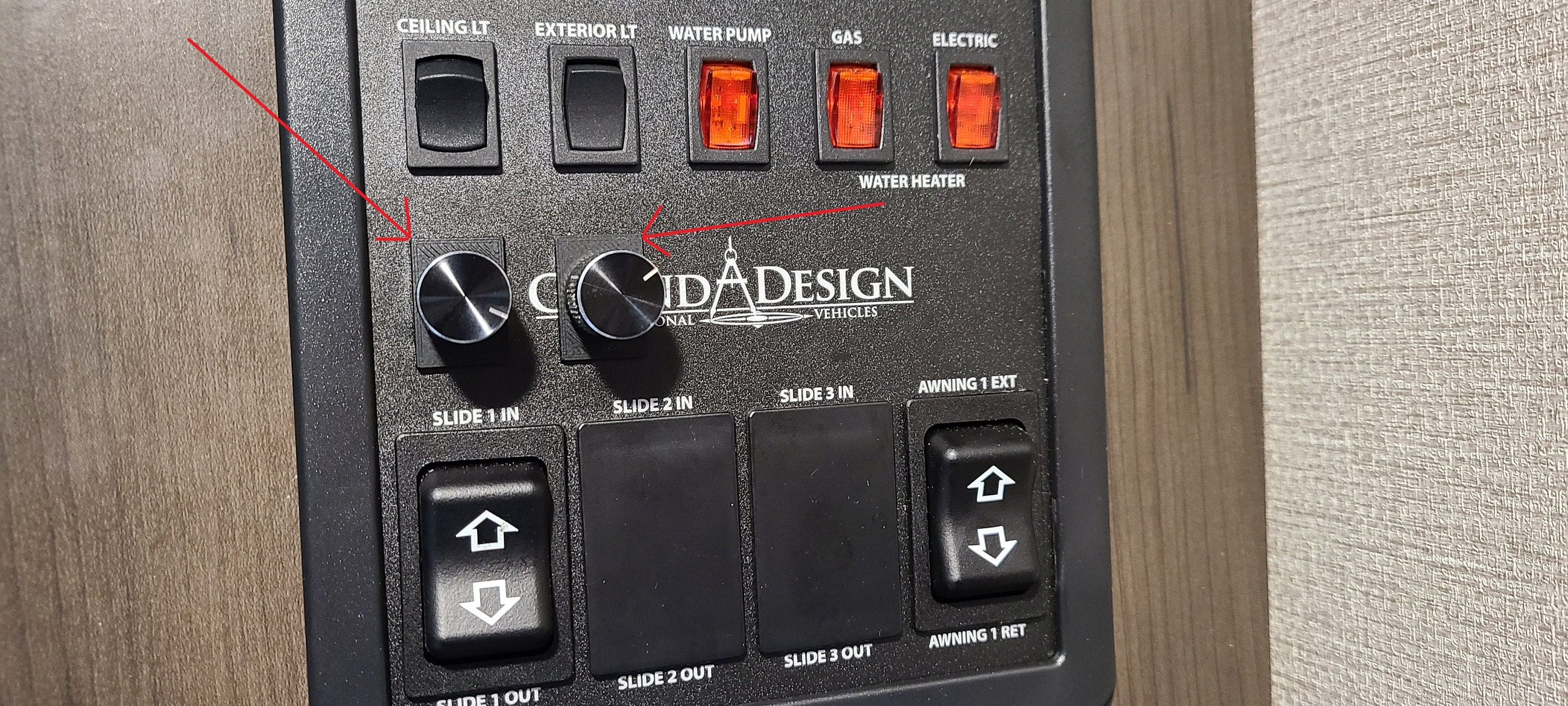 RV Camper Dimmer Knob Adapter Grand Design and Others
