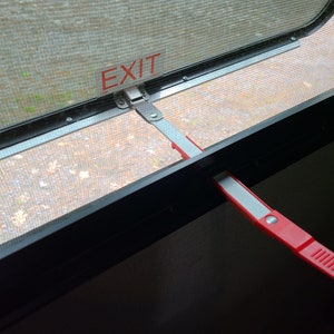 RV Emergency Exit Window Multi Position Latch Adapter Including Wind ...