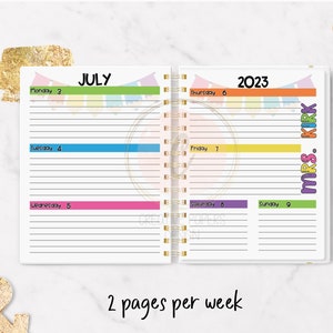 Personalized Teachers Planner & Calendar/ Personalized Planner/Unique Teacher Gift/Academic Year 12 Month, Teacher's Appreciation Gift image 3