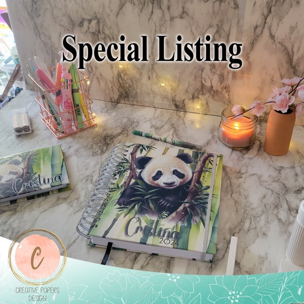 Special Listing for Christine Vernon** Personalized Weekly Planner 2024-2025/ Custom Agenda