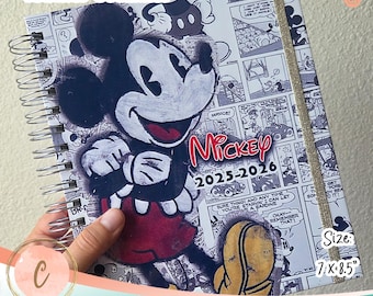 Unique Teacher Gift/ Personalized Planner 2026-2027/Personalized Teacher's Planner/Academic Year 12 Month/Magical Mouse Planner