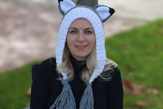 Gray & White Color Wolf Handmade Knitted Gender-neutral  display picture 1