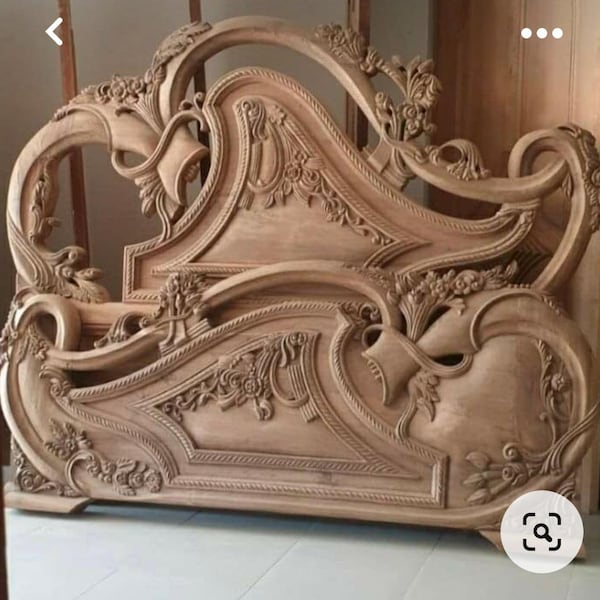 2 Bed Set RLF File 3D STL Models Furniture Beds Headboard Backsides for CNC Router Aspire ArtCam Engraver Milling 3D Design Digital Models