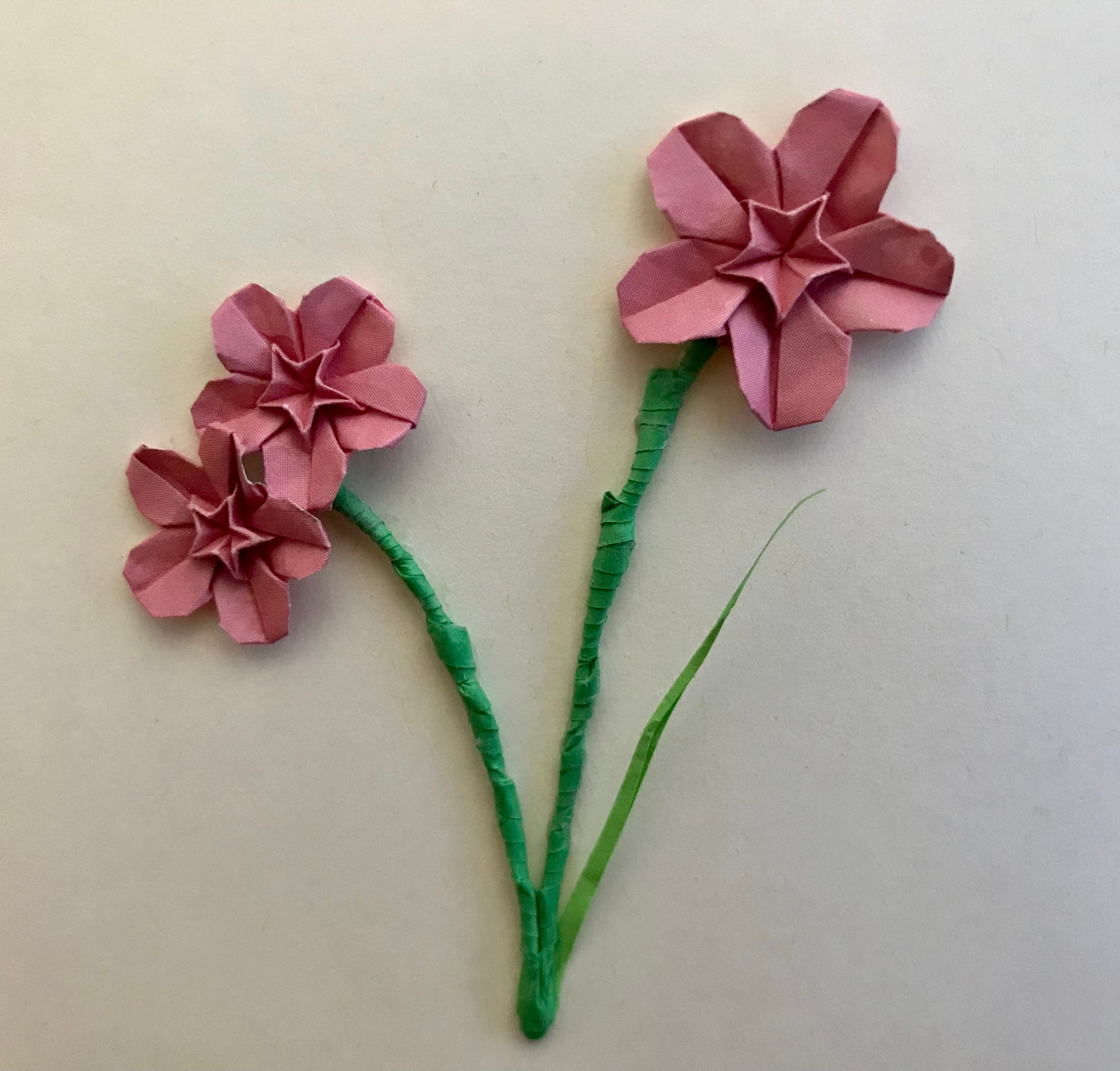 Origami Flower Gift Card for all occasions size 4x4in Etsy