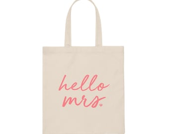 Mrs Bridal Tote Bag - One Sided Design
