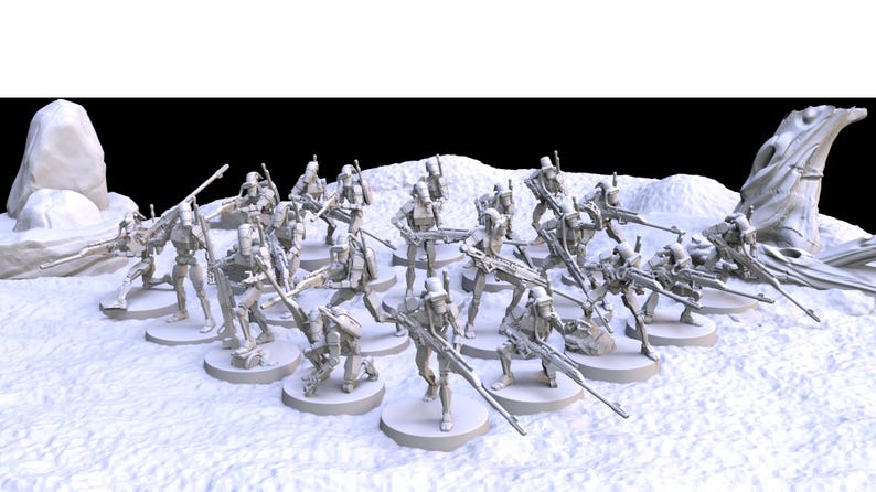 Specialist Battle Droid Miniatures - Etsy