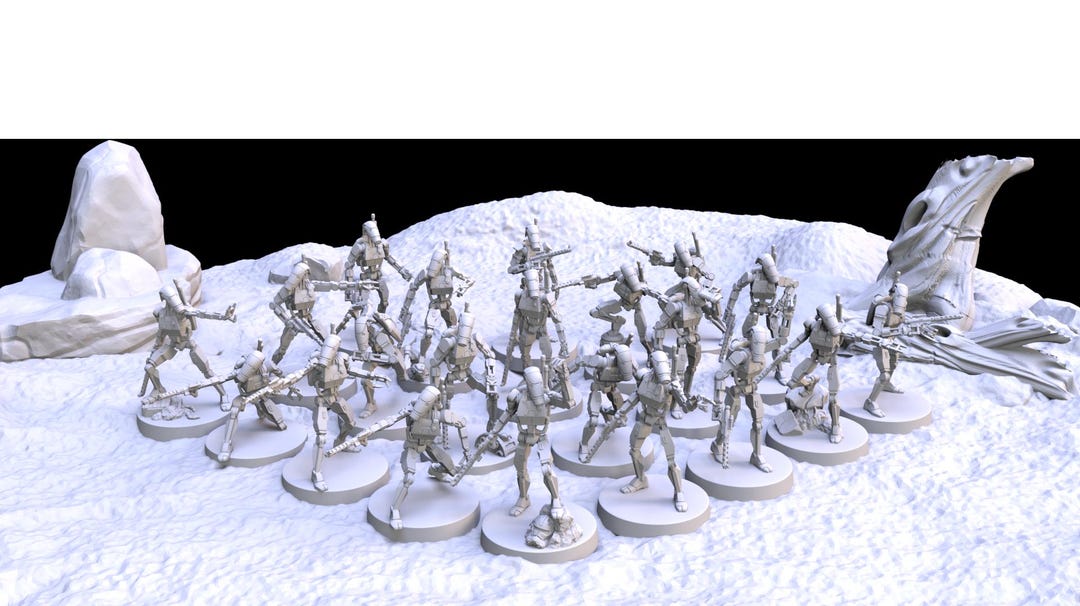 Officer Battle Droid Miniatures - Etsy