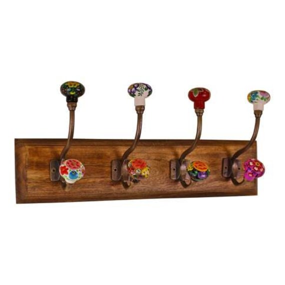 Coat Rack Floral Hooks Decorative Coat Hooks Bog Lead Hook Etsy