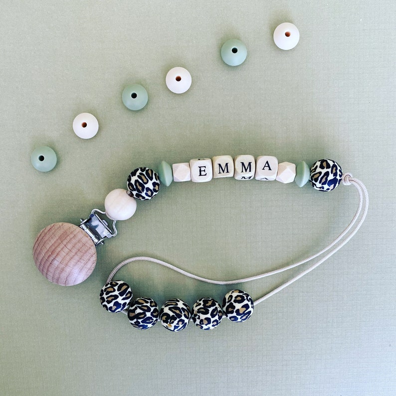 Personalized Pacifier Clip Silicone Pacifier Baby Shower Gift Pacifier Clip with Name Pacifier Holder