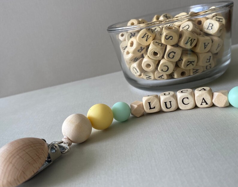 Personalized Pacifier Clip Silicone Pacifier Baby Shower Gift Pacifier Clip with Name Pacifier Holder