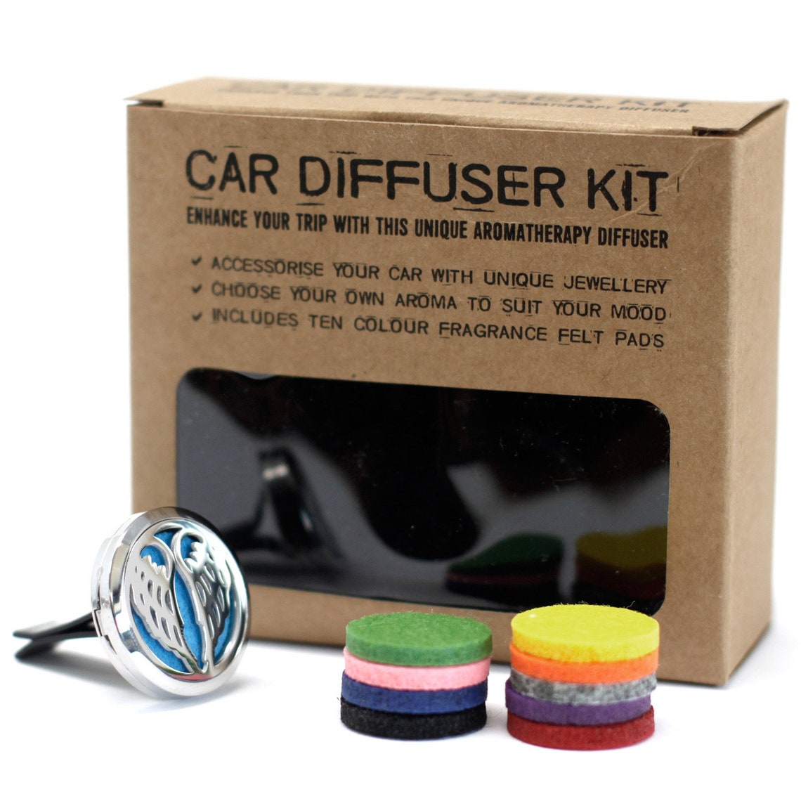 Aromatherapy Car Diffuser Set with 10ml Essential OilGift Etsy
