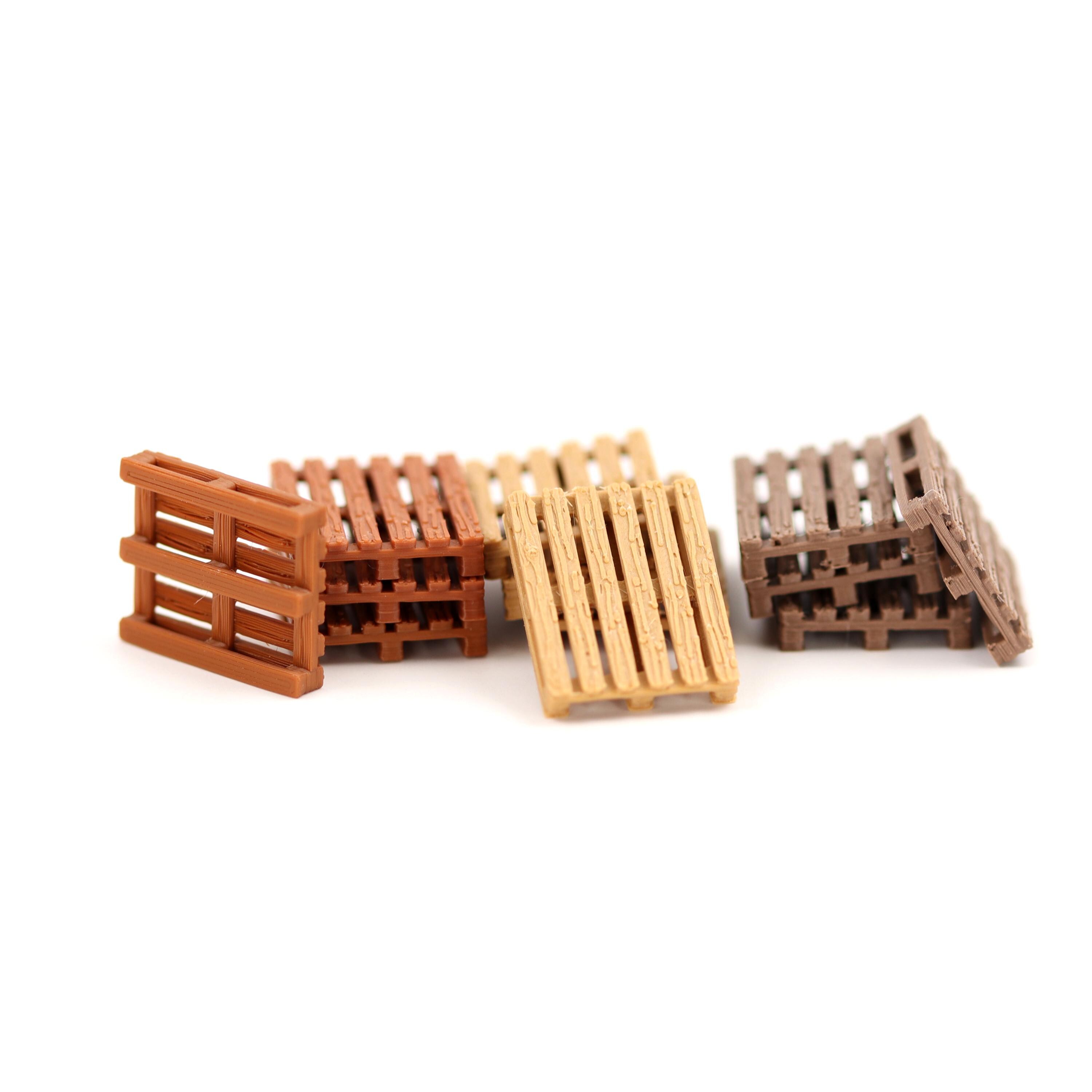O Scale Pallets Model Railway Wooden Pallets - OO Gauge Pallets - 1:76 Hornby Scale ...