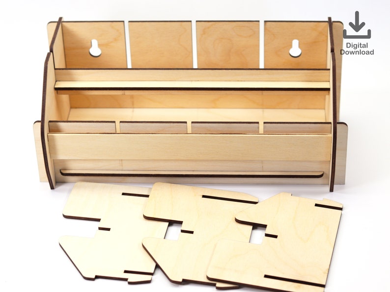 Sticker Roll Holder Laser Cut File No Glue Sticker Dispenser Etsy