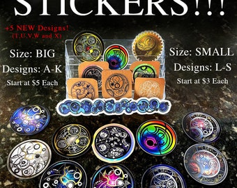 Sirkles Stickers! Pick from 24 options. 16 BIG stickers. 8 SMALL stickers. Get multiple and save!