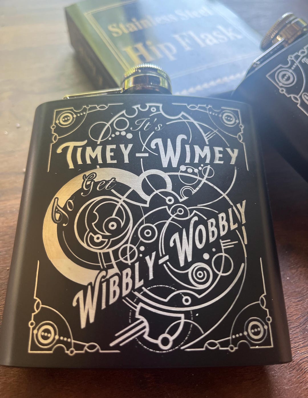 6oz Personalised Pewter Hip Flask | Fully Engraved - View #5