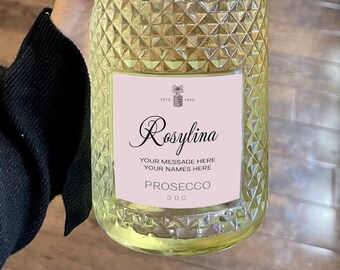 Custom Prosecco & Champagne Label, Personalized Wine Vinyl Sticker, Funny Novelty Gift for Birthdays Anniversaries, Create Memorable Moments