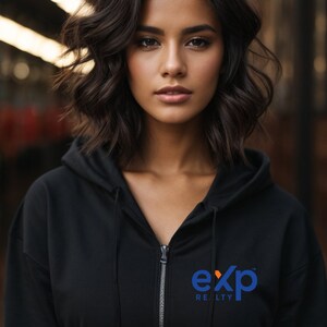 Exp Realty Realtor Zip-Up Hoodie, Cozy Real Estate Fleece Hooded Sweatshirt, Unisex Real Estate Agent Hoodie, Professional Marketing Apparel image 8