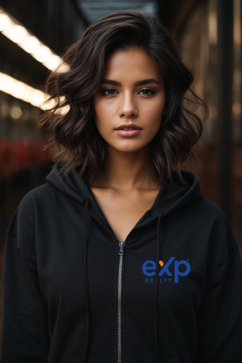 Exp Realty Realtor Zip-Up Hoodie, Cozy Real Estate Fleece Hooded Sweatshirt, Unisex Real Estate Agent Hoodie, Professional Marketing Apparel image 8