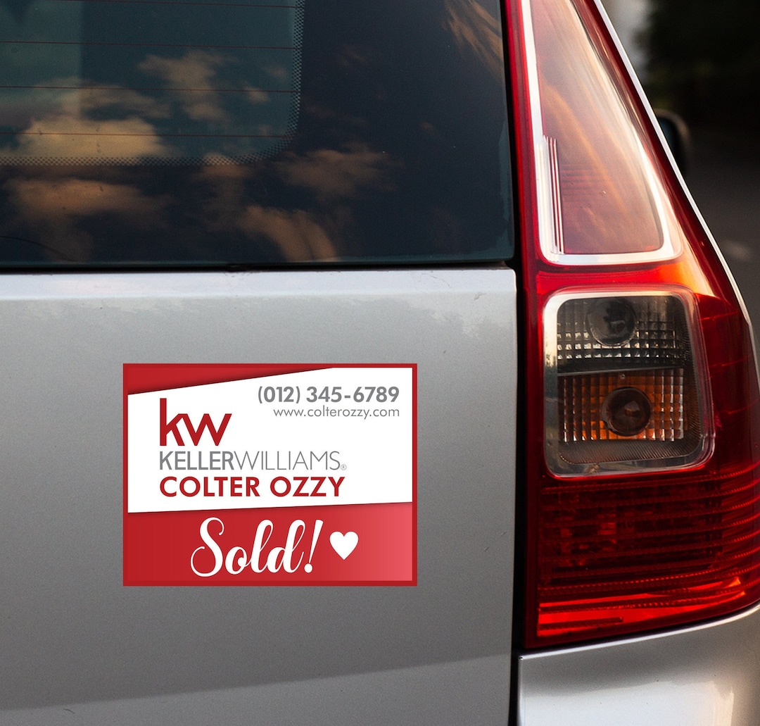 Kellerwilliams Personalized Real Estate Car Magnet - Realtor Marketing ...