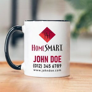HomeSmart Custom Real Estate Agent Coffee Mug, Personalized Real Estate Life Mug, Realtor Mug, Realtor Gift, Real Estate Gift, Broker Gift
