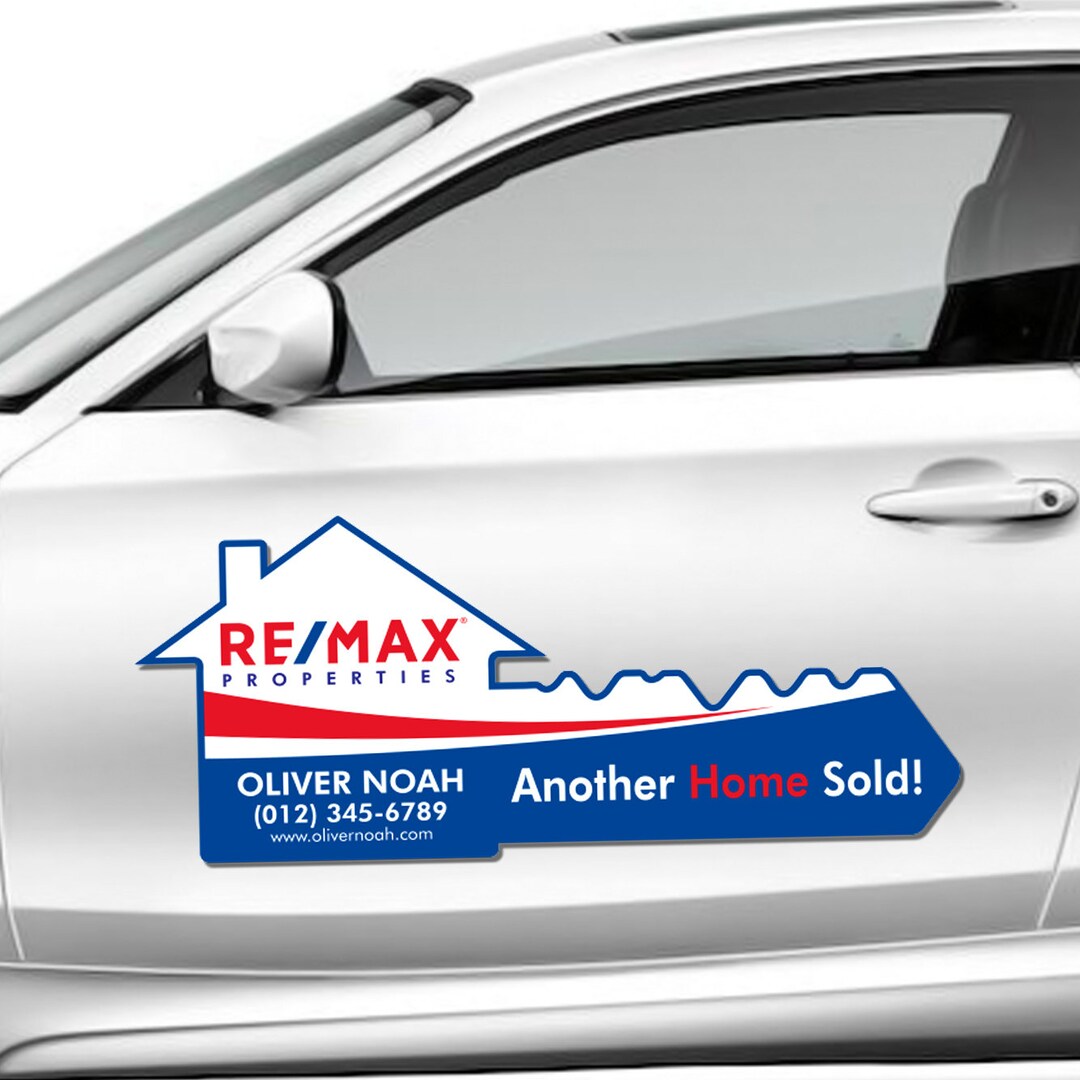 RE/MAX Personalized Real Estate Key Car Magnet Realtor Marketing ...