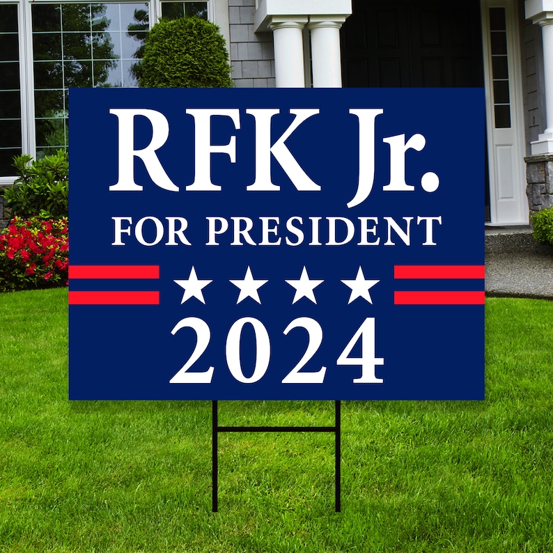 Kennedy 2024 Yard Sign Coroplast Presidential Election 2024 Etsy