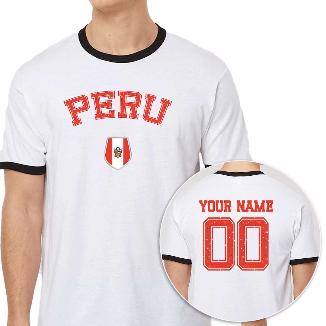 Custom Soccer Ringer T-shirt Front-back Print, Personalized Ringer ...