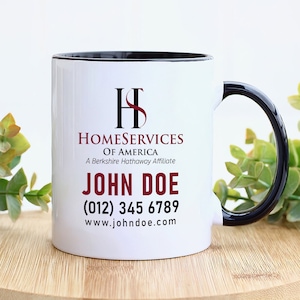 HomeServices Custom Real Estate Agent Coffee Mug, Personalized Real Estate Life Mug, Realtor Mug, Realtor, Real Estate Gift, Broker Gift