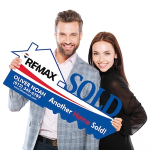 REMAX Personalized Real Estate Marketing Key Cutout Sign, Customized Realtor Social Media Photo Props, Realtor Key Sign, Customized