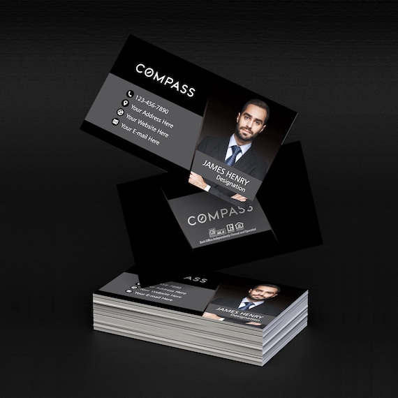 COMPASS Custom Real Estate Business Card Two-sided, Customized Real Estate Agent Marketing, Promotional Realtor Business Cards Gifts - Etsy COMPASS Custom Real Estate Business Card Two-sided, Customized Real Estate Agent Marketing, Promotional Realtor Business Cards Gifts - Etsy
