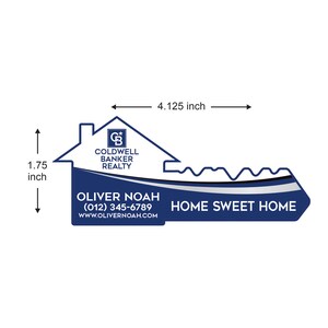 Coldwell Banker Personalized Real Estate Key Stickers, Custom Realtor Marketing Decal, Vinyl Stickers, Laptop Stickers, Realtor Branding image 2