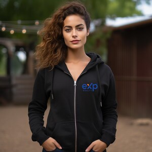 Exp Realty Realtor Zip-Up Hoodie, Cozy Real Estate Fleece Hooded Sweatshirt, Unisex Real Estate Agent Hoodie, Professional Marketing Apparel image 10
