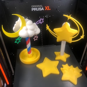 3d Printed SM Moon Anime Headphones Stands Displays I Personalized