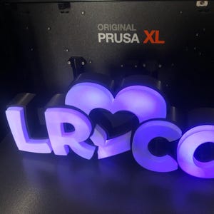 3d Printed LED Light Boxes Personalized Name Plate Night Light Lamps I Desk Sign I Gift I Groovy I office display art anime I Customized