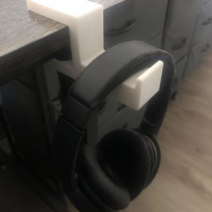 Soporte para auriculares impreso en 3D con abrazadera de escritorio, cómodo soporte con opciones de color personalizadas