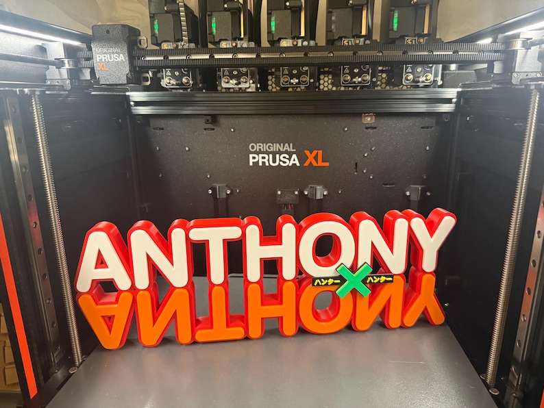 3d Printed Personalized H x H Name Plate I Anime I Desk Sign I Manga I Gift for him I Fan Art I Japanese Gift 15" XL