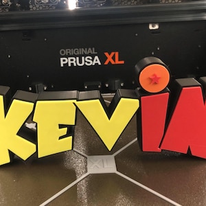 Targa con nome ispirata al drago DB stampata in 3D, cartello da scrivania personalizzato, regalo per ufficio, regalo per lei e per lui, Kamehameha, ritorno a scuola