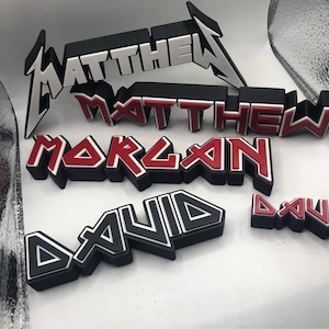 3D Gedrucktes Namensschild Metall I Retro I Retro Metallschild Metall I Retro I Retro I Metall Namensschild I Retro I Metall I Retro I Metall Namensschild I Retro