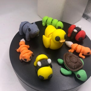 3d Printed Minis I Articulated Mini Animals Sensory | Bundle Toys for Kids | Tiny Baby Animals | Miniatures | Fidget Toys I ADHD