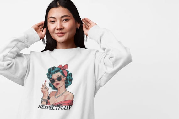 Retro I've Respectfully Unisex Crewneck Sweatshirt, Vintage Jumper, Casual Pullover, Comfy Sweater, Gender Neutral Top