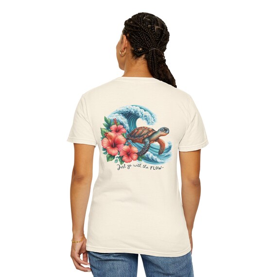 Tropical Ocean Vibes T-shirt, Unisex Tee for Casual Summer Outfit, Beach Sunset Top, Coastal Graphic Shirt, Island Life Apparel