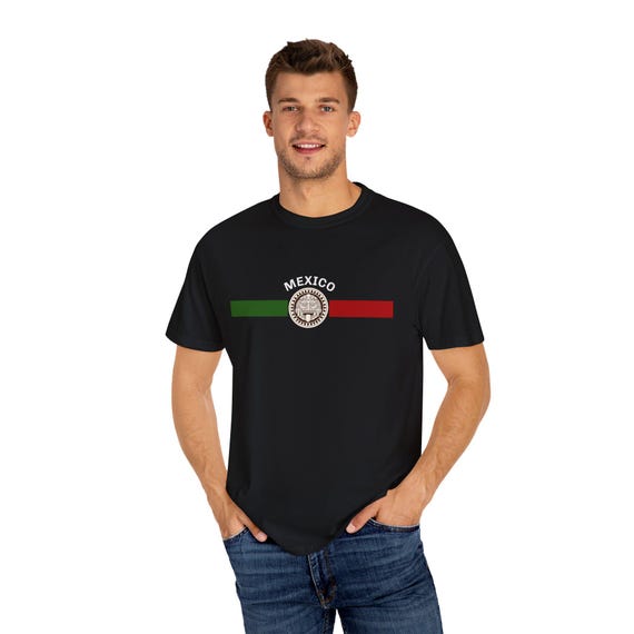 Mexican Mayan Loggo T-Shirt, Cultural Cinco de Mayo Casual Wear Gift for Dad, Unisex Tee, Traditional Mexican Shirt, Festive Graphic Top