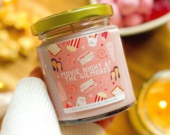 Movie Night with the Gilmores Candle | Gilmore The Hollow Sweet Snack Inspired Candle | Soy Wax & Vegan/Cruelty Free