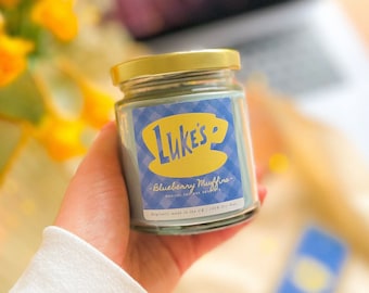 Luke’s Blueberry Muffin Candle | Luke’s Diner Gilmore Stars Hollow Spring Inspired Candle | Soy Wax & Vegan/Cruelty Free
