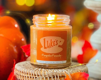 Luke’s Pumpkin Pancakes Candle | Luke’s Diner Gilmore Stars Hollow Autumn Fall Inspired Candle | Soy Wax & Vegan/Cruelty Free