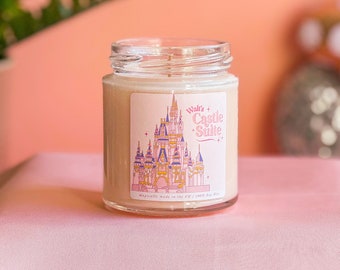 Walt's Castle Suite - Cinders Walt Magic World Castle Inspired Candle - Magic Kingdom Collection - Vegan and Cruelty Free Candle